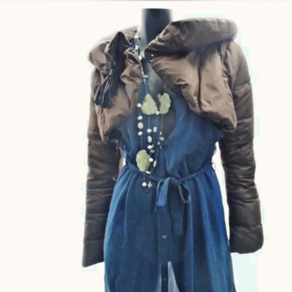 New 100% silk beautiful blue button dress. By jnby. Size medium. Race back. New. - Picture 3 of 4